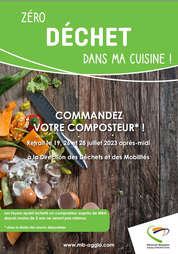 affiche vente de composters MBA