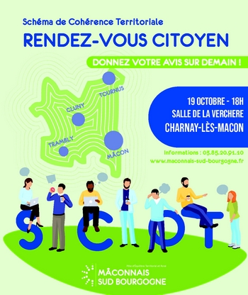 affiche de la réunion publique du SCoT