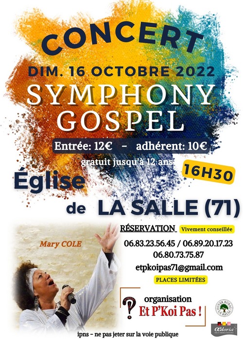 affiche du concert Gospel