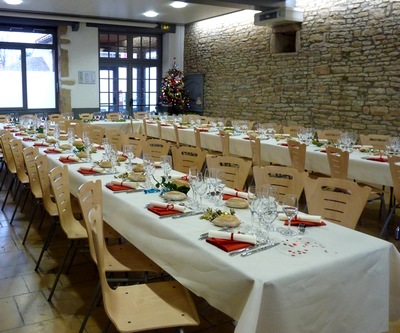 photo de la table du repas des anciens