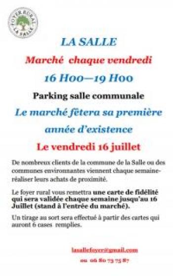 flyer marché anniversaire