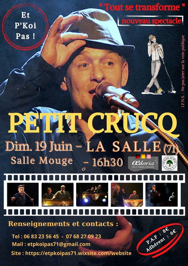 affiche du concert de petit Crucq