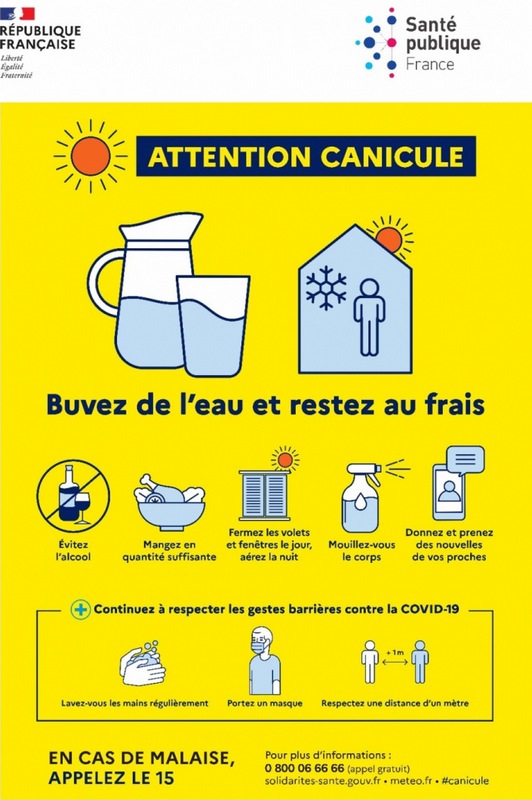 affiche canicule du ministère