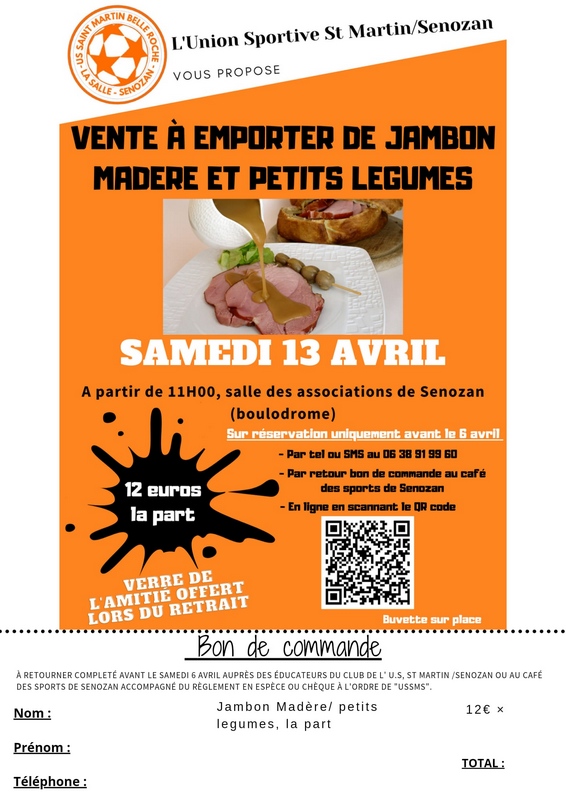 affiche vente jambon