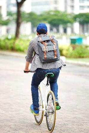 photo d'un cycliste